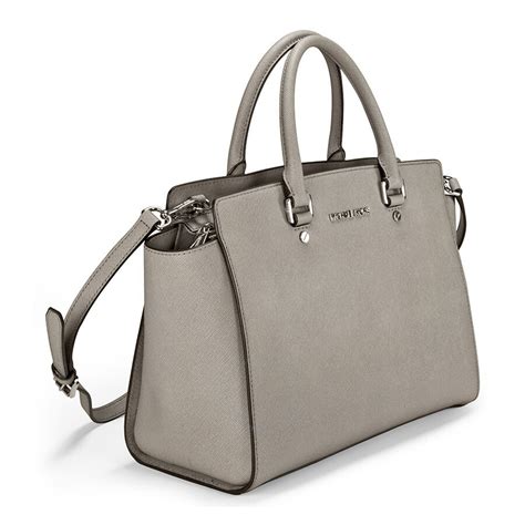 michael kors large selma satchel pearl grey|Michael Kors Selma Large Top Zip Satchel .